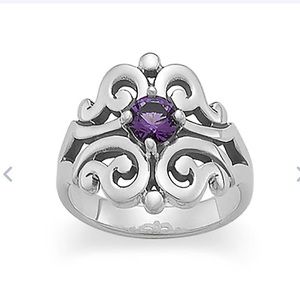 James Avery Amethyst Spanish Lace ring size 5